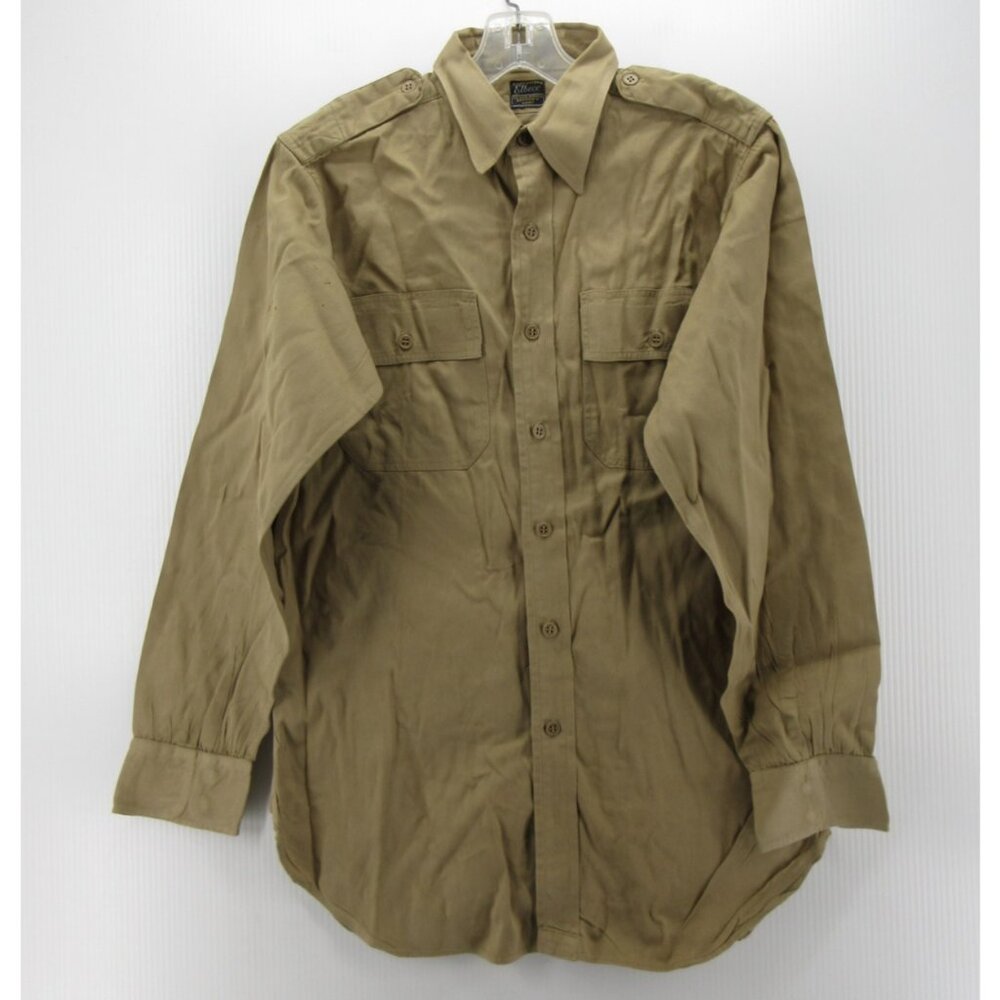 VGT Elbeco Shirt Medium Sanforized Military Uniform Officer CPO 70s *